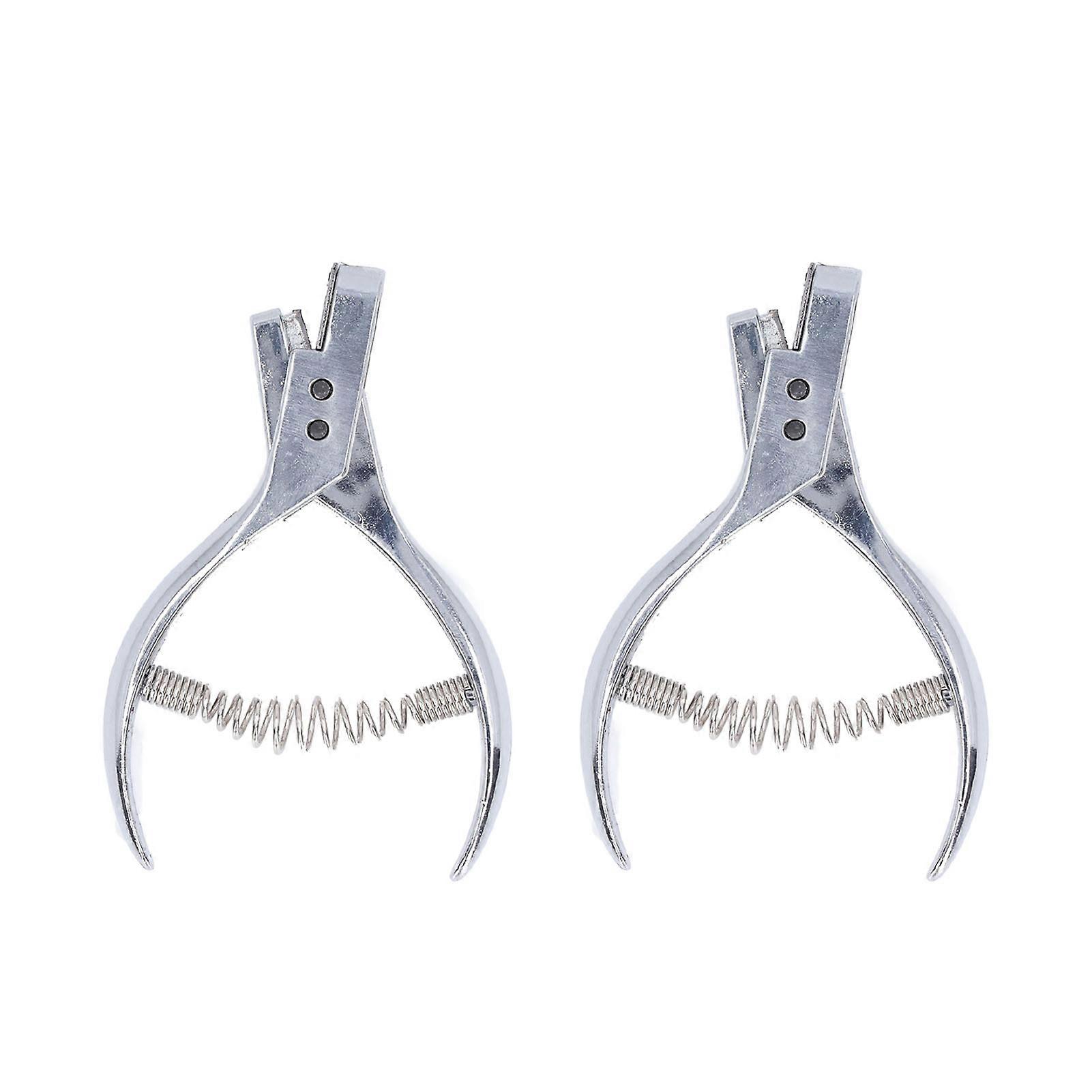 2 Pcs Pattern Notcher Heavy Duty Steel Garment Patterning Punch Pattern Notcher Leather Sewing Tools