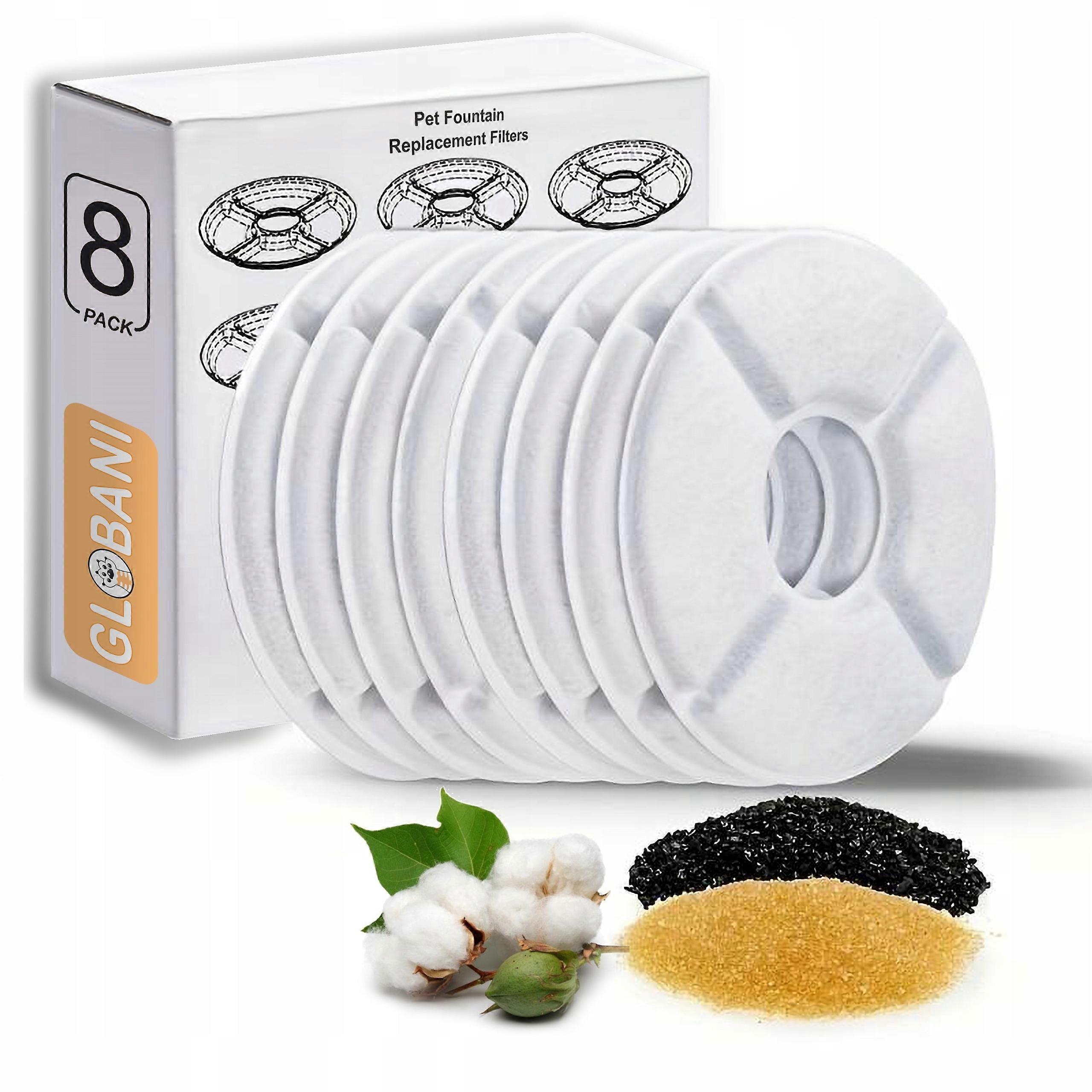 8pcs REPLACEMENT FILTER for cat water dispenser and fountain SET