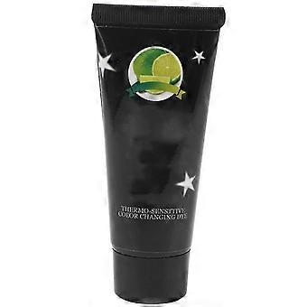 Teinture capillaire thermochromique Salon à domicile Changement de couleur Coloration temporaire pour la coiffure 60ML (vert jaune)