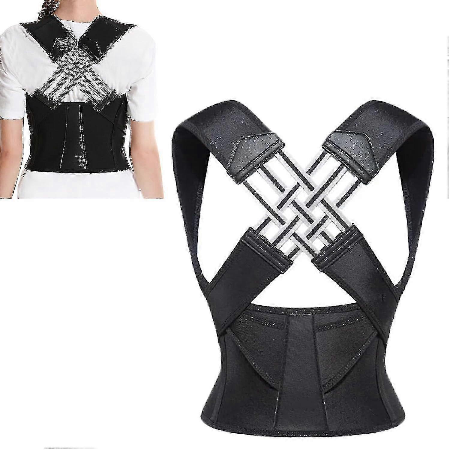 Adjustable Back Posture Belt Office Home Gym Unisex, Back Straightener Posture Corrector, Back Brace For Posture