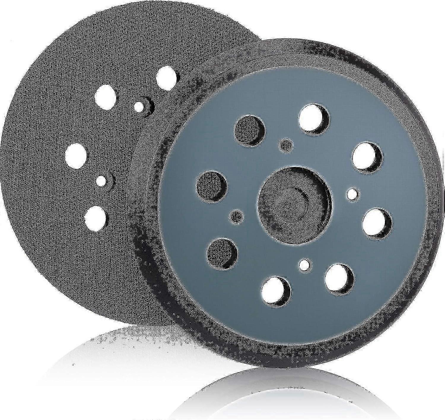 125mm 8-Hole Hook And Loop Orbital Sander Pad Replacement (blue), 2 Pieces