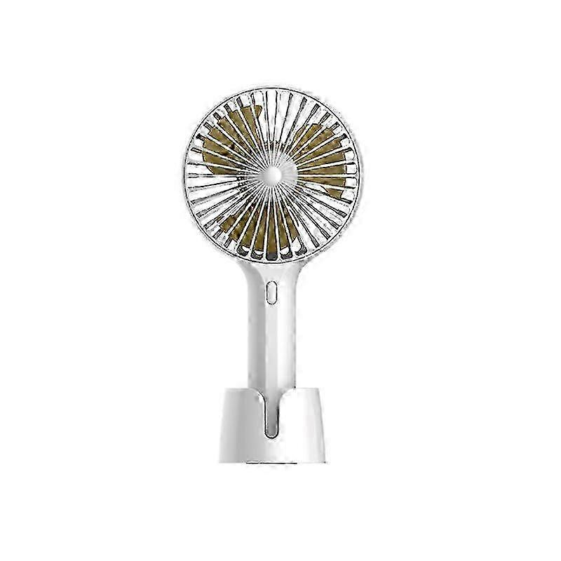 USB Charging Handheld Mini Fan, Portable Stand Fan for Indoor Use (White)