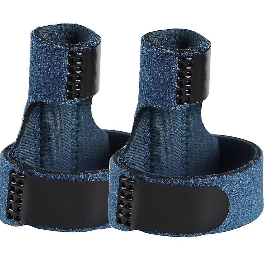 1Pair Finger Splint Finger Brace Trigger Straighten Broken Bent Fingers Thumbs Mallet Finger Splint Tenosynovitis Finger Stabilize,Blue