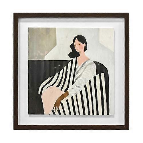 Mowzu Woman In Recline Framed Plaque