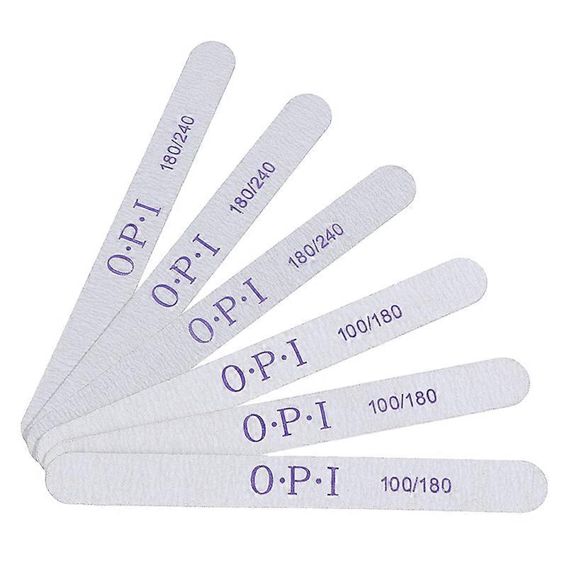 10Pcs Wood Nail File Thick Double Side Nail Art Sanding Buffer Files