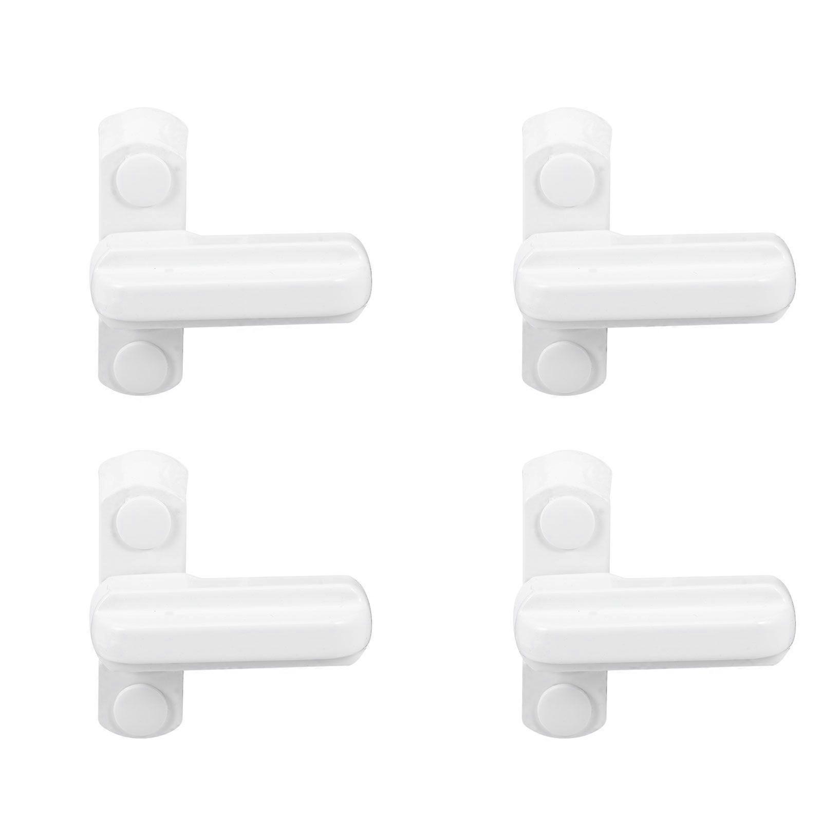 4pcs T Shaped Zinc Alloy Window Lock Extra Security Window Lock Jammer Locks