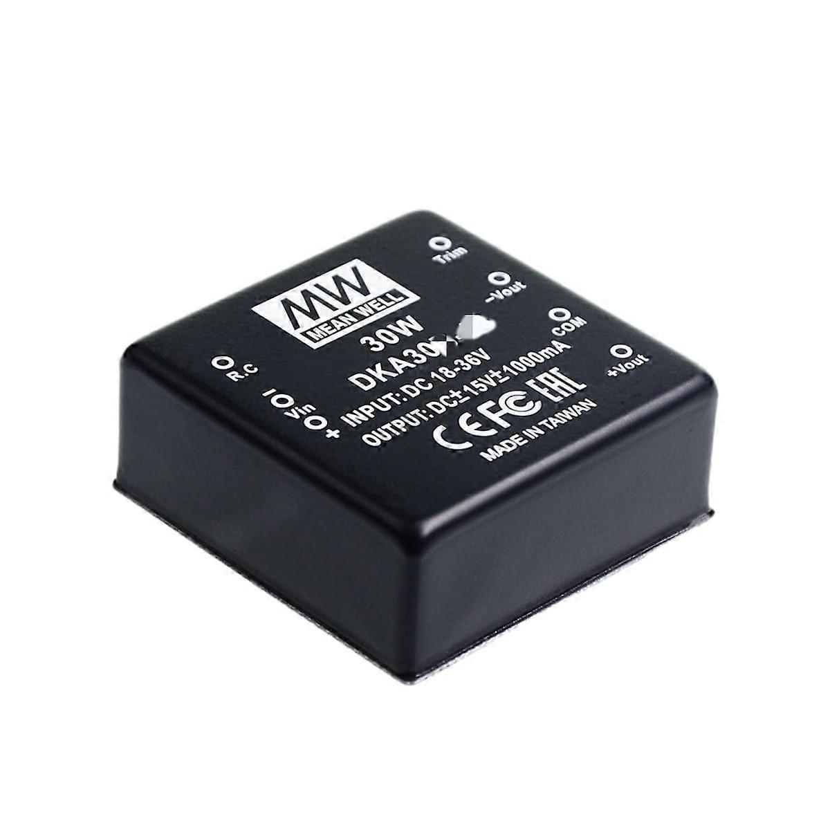 Mean Well DKA 30W ±15V Power Converter, DKA30C-15 DC-DC Regulator