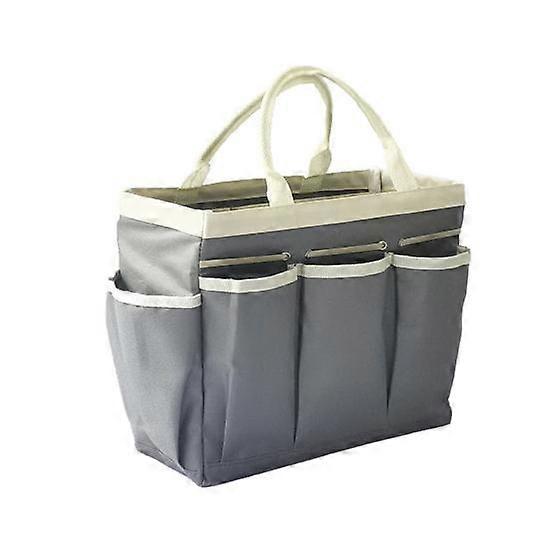Gardening Tool Storage Bag with Ergonomic Handle Large Capacity Multiple Pockets Waterproof Versatile Tote Storage Organizer