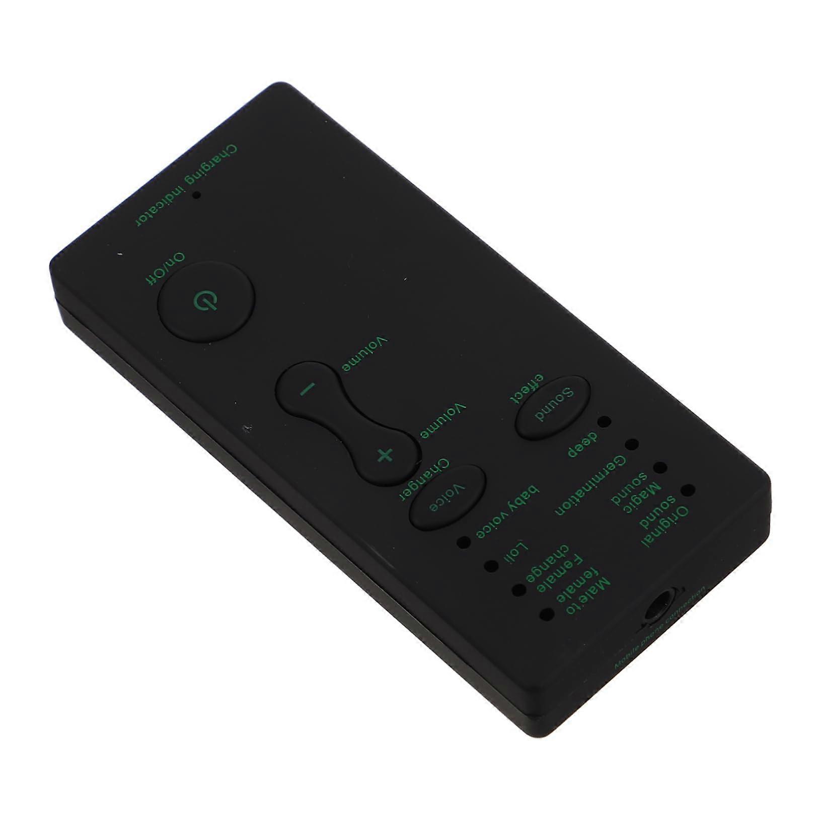 Voice Changer Device Handheld Sound Card for Cell Phone Halloween Voice Effects