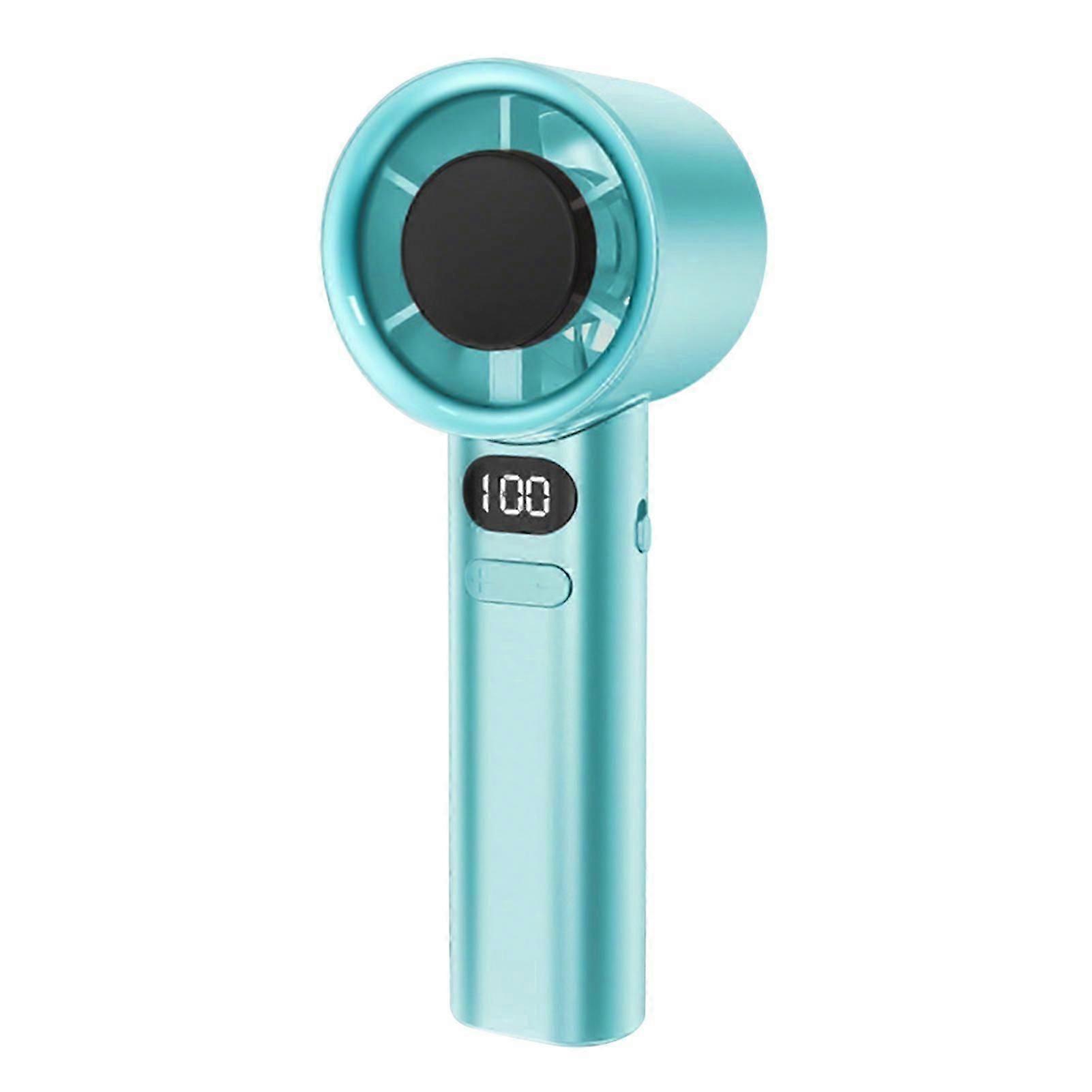 Portable Turbo Fan with 120 Speed Settings - Rechargeable, Digital Display & Anti-Lost Lanyard_Featured Gift