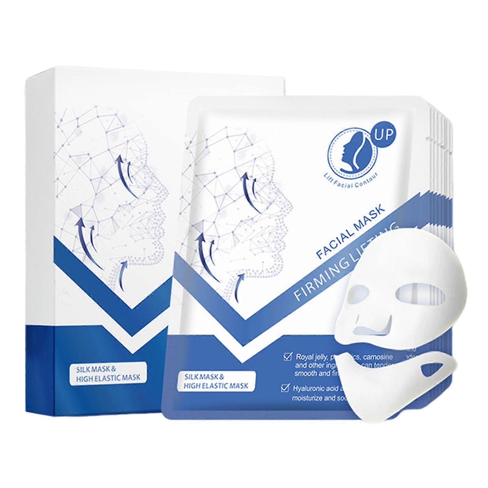 10-Pack Hyaluronic Acid Sheet Mask Deep Collagen Sheet Mask Anti-Aging & Lifting Skin Care Masks
