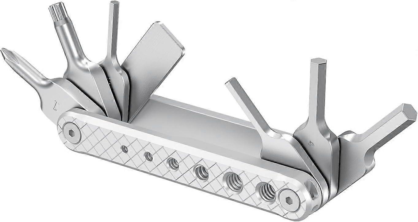 Tool Set with Screwdriver and Wrenches, Tool Set with Seven Functional Tools Included - 2213D