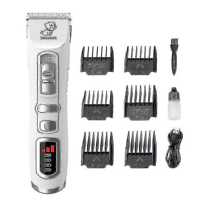 Professional Dog Clipper With Lcd Display, Thick Long Hair Dog Clipper, Cordless Dog Cat Clipper, Do
