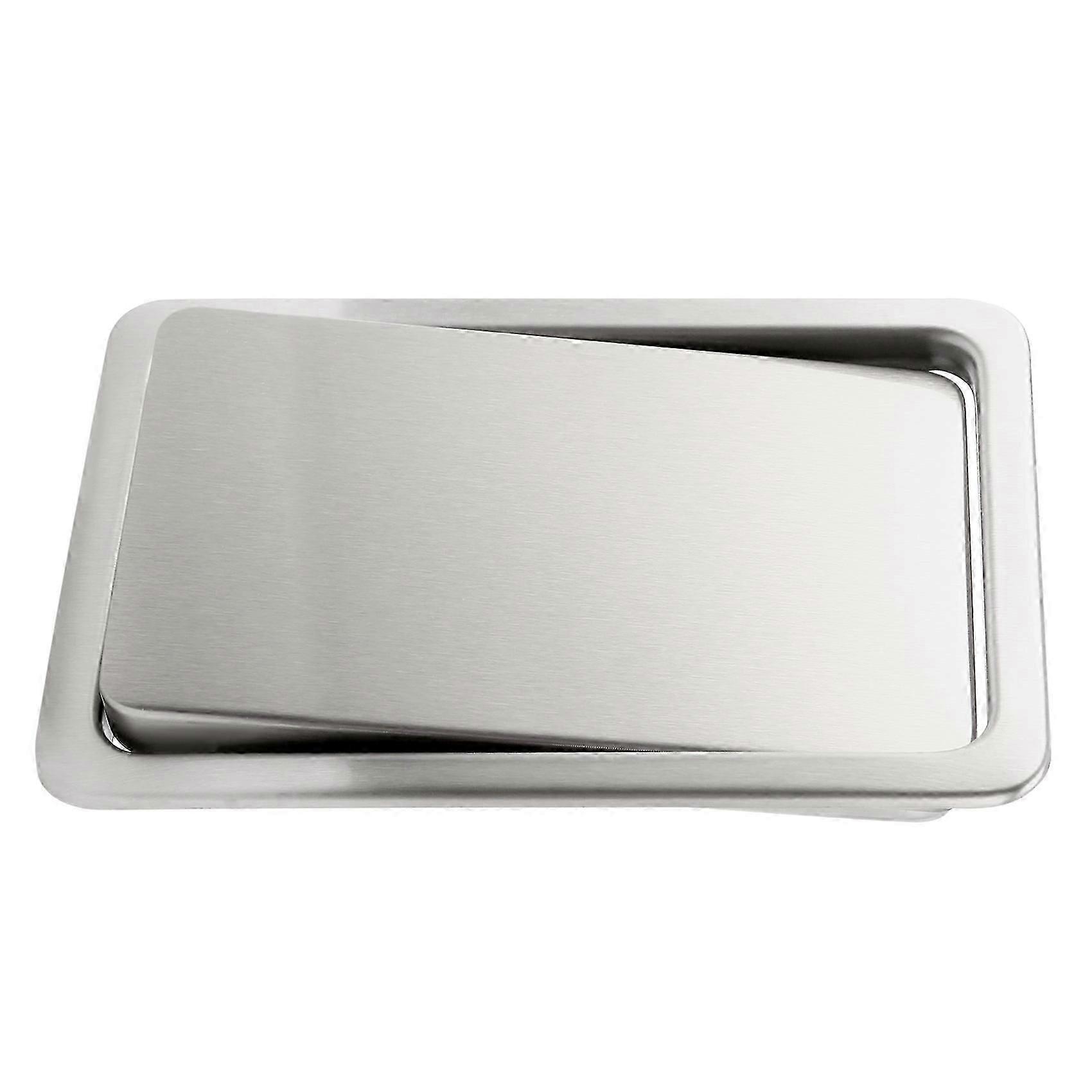 Stainless Steel Garbage Flap Lid Trash Bin Cover Built-in Balance Swing Flap Garbage Lid compatible with Kitche