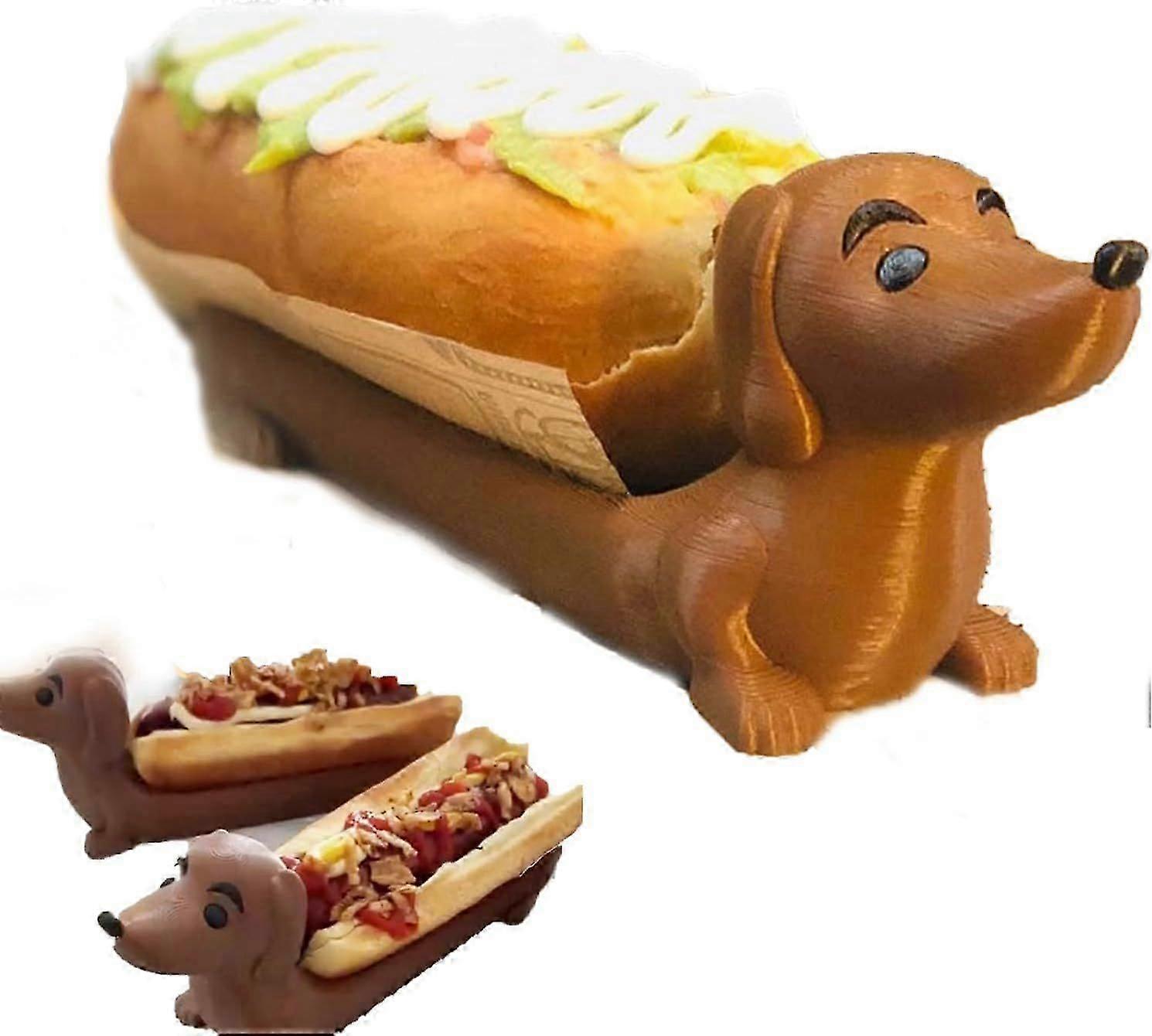 Dackeltablett, Süßes Hot Dog Tablett in Dackelform, Wiederverwendbares Hot Dog Dekotablett, Lustiger Dackel Teller