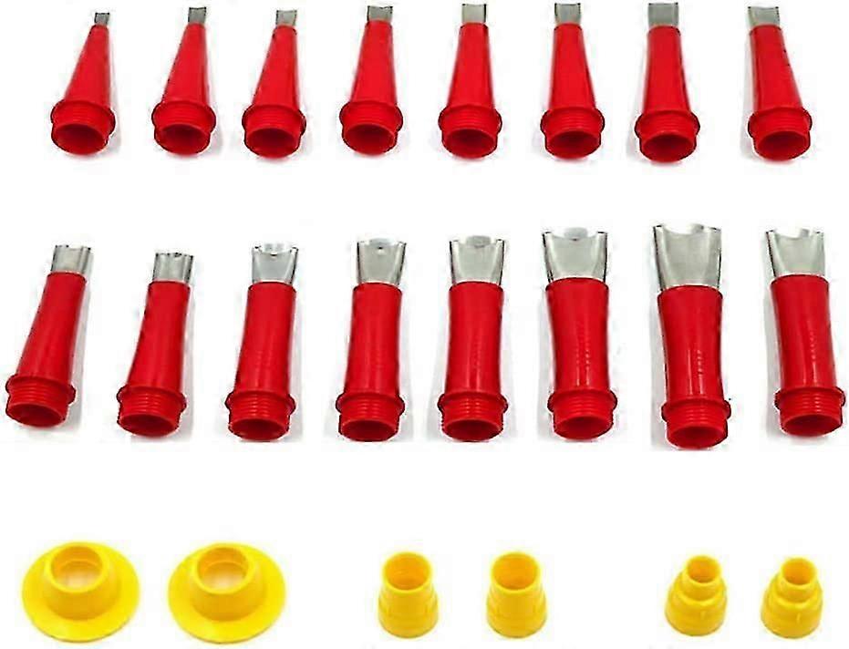 22 Pieces Sets Stainless Steel Caulking Nozzle Applicator