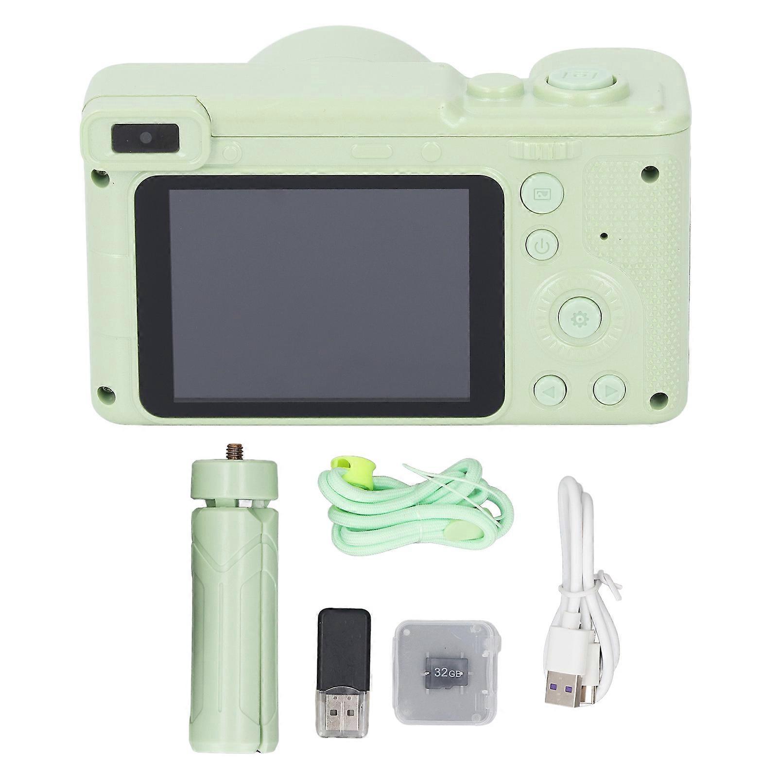 2.4 Inch 4K Digital Video 96MP 4X HD Focus Dual Cameras Face Recognition Timed Vlogging Camera for Students Children