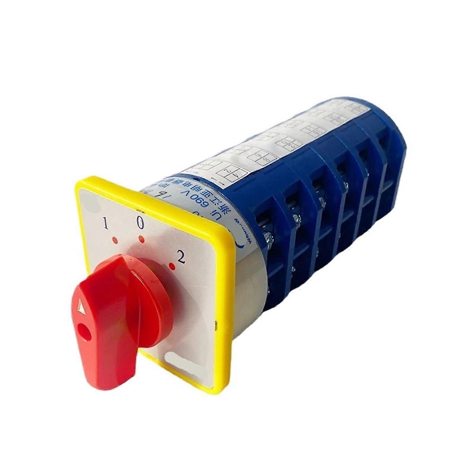 LW5-40/6 Cam Switch 40A 690V 24-Terminal Rotary Changeover On-Off 3-Pin Load Control DIY