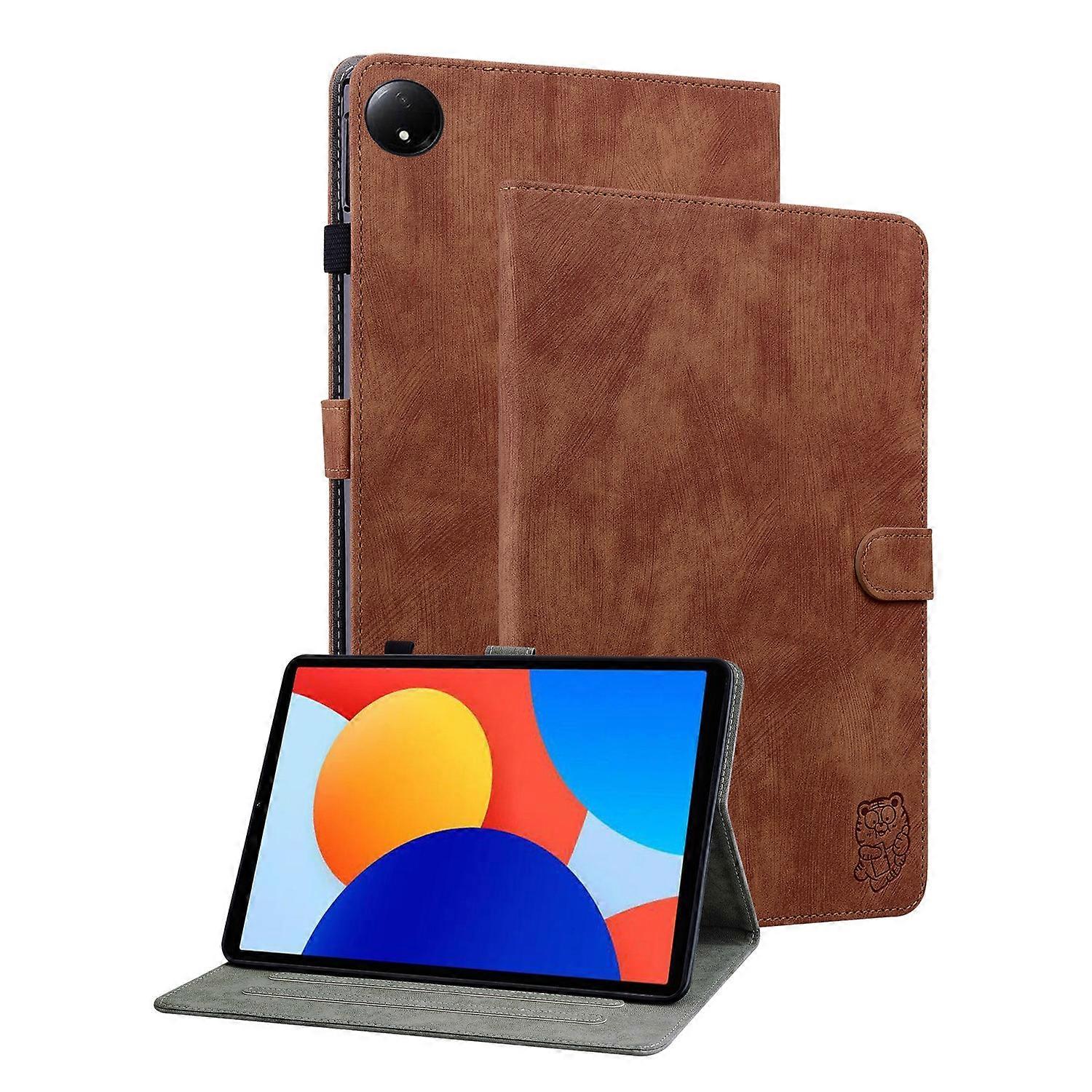 Tablet-Hülle aus Leder mit Tigermuster