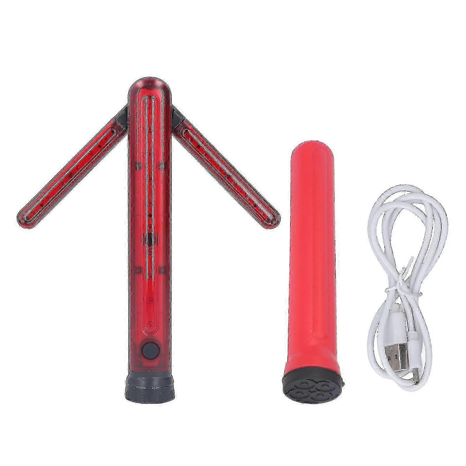 Led Road Safety Flare With Turn Arrow Magnetic Red Light Signal Traffic Wand Safety Led Lamp For Road Warning