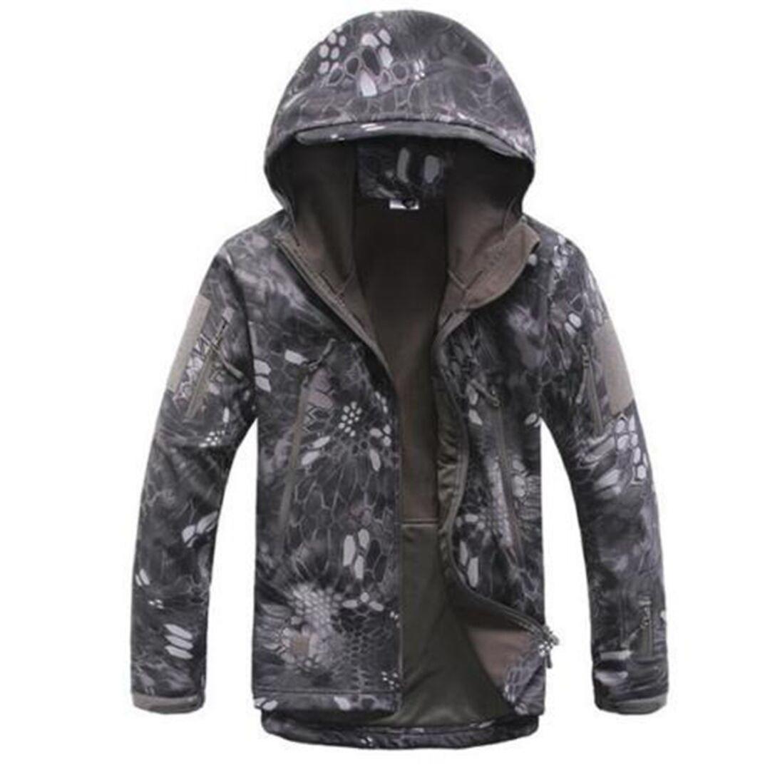 Mens Python Print Soft Tactical Jacket