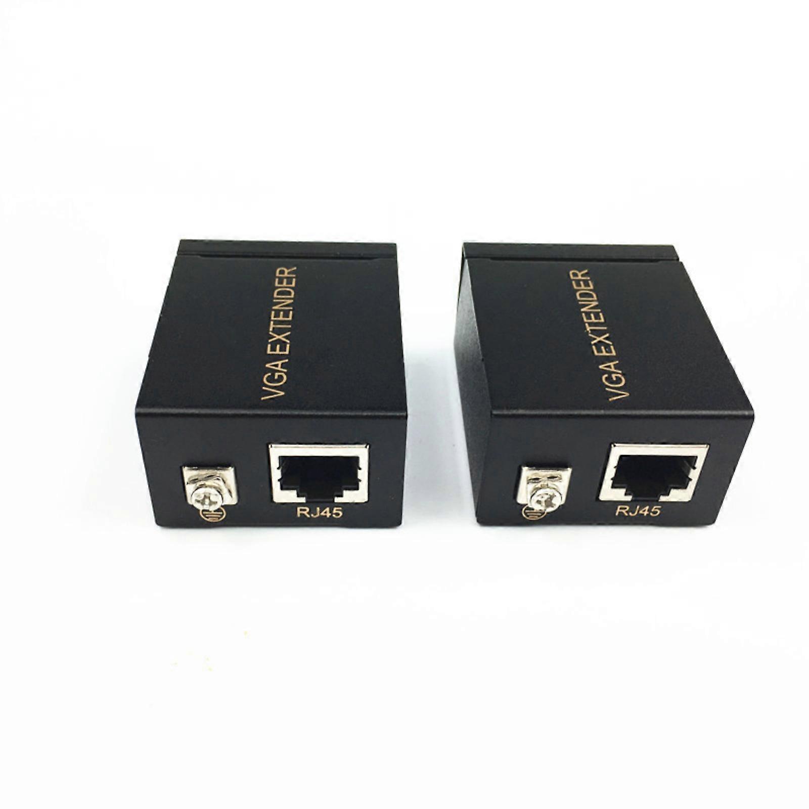 VGA Over Ethernet Extender 100m VGA Cat5e Cat6 Extender with Low Energy Consumption for Conference Room Displays
