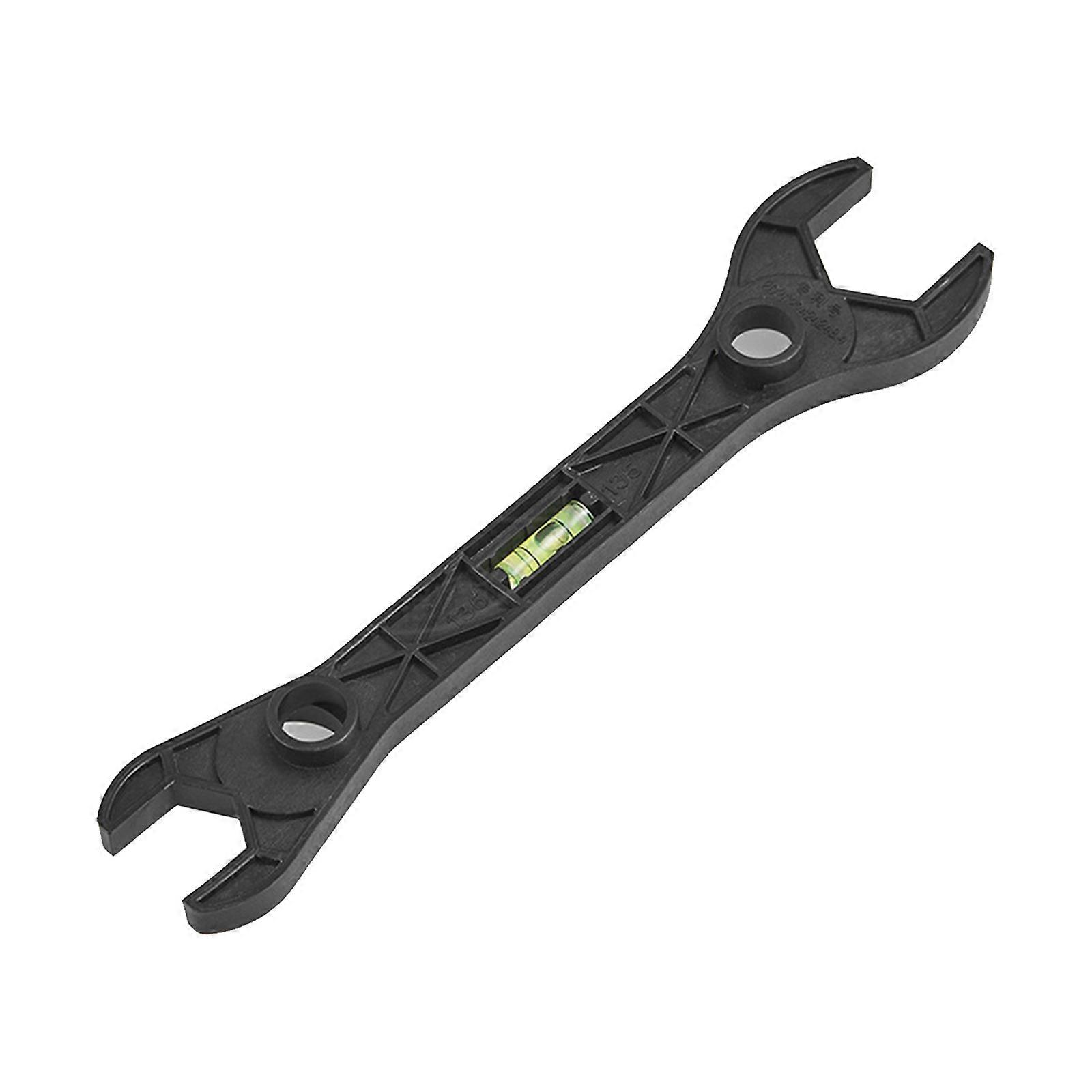 Upgraded Double Headed Wrench with Bubble Level Bathroom Spanner Level Meter Quality Plastic Made Used for Home Industry