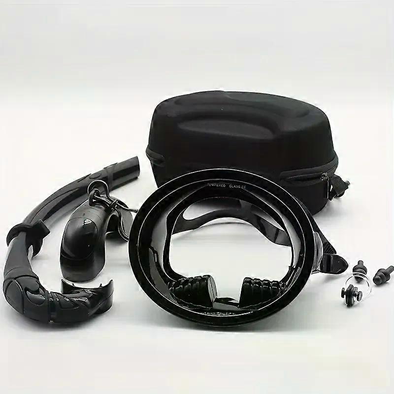 Profesyonel Şnorkel Maskesi, Dalış Gözlüğü, Dalış Ekipmanları, Avcılık İçin Kutulu Oval Şekilli Dalış Şnorkel Seti