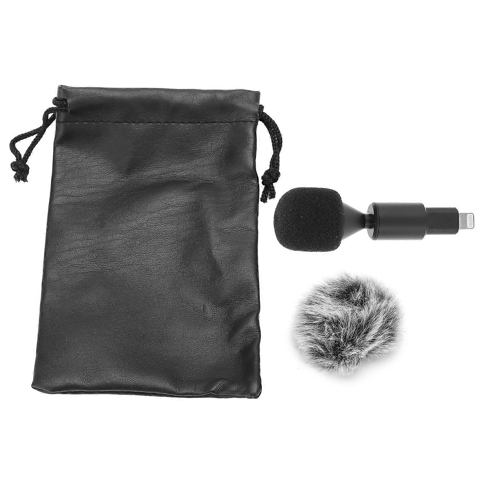 Mini PlugPlay Omnidirectional Microphone for IOS Mobile Phone Tablets Interview Live Stream Vlog