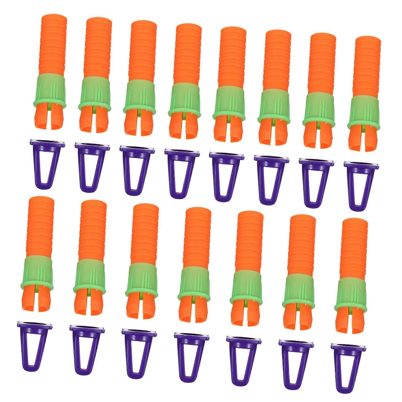 3sets Crayon Extenders for Drawing Plastic Clamp Pencil Drawing Tool 15pcs3