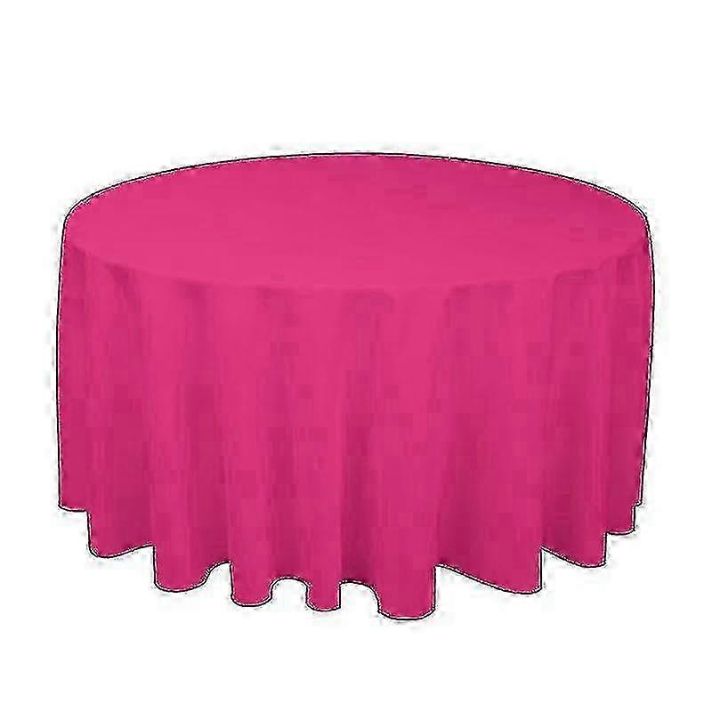 Round table cover for party polyester solid colors home decor 2025