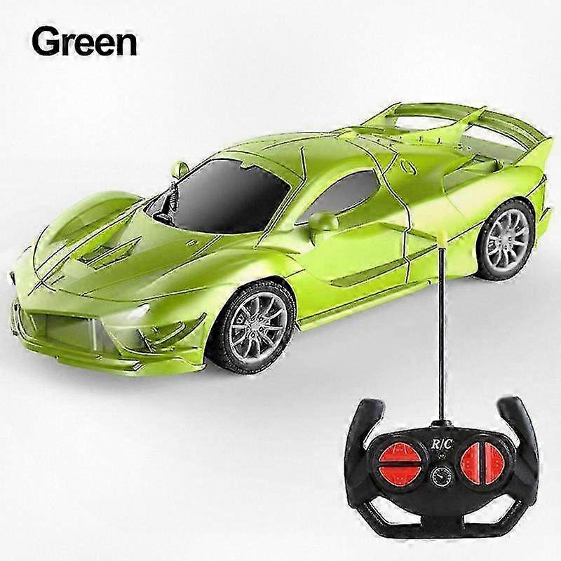 1:18 Scale 4 Channels Remote Control Car with LED Lights, 2.4G Radio Control Sports Drift Car, Ideal Gift for Kids and Robotic Toy Enthusias