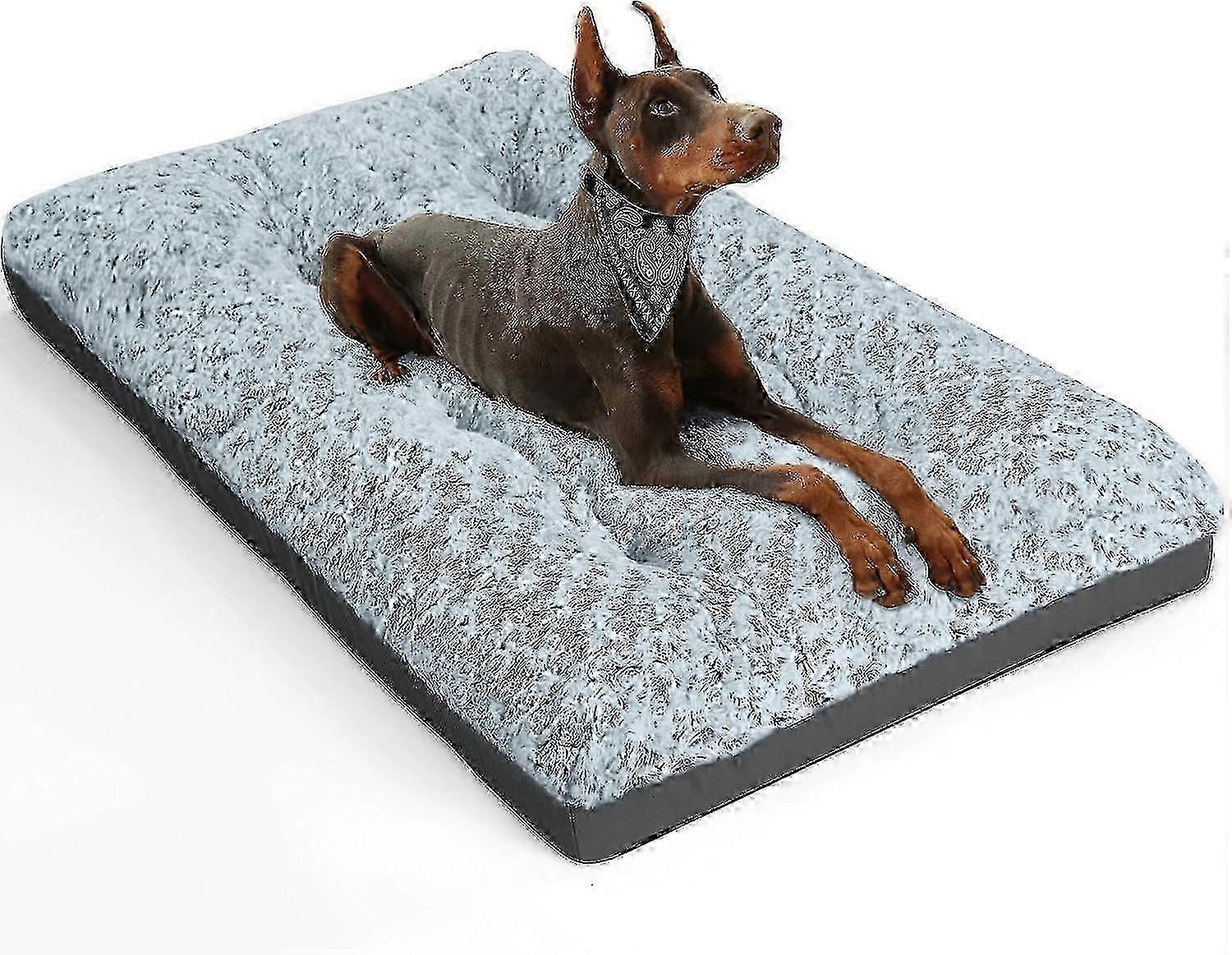 Cuccia per cani lavabile deluxe per la gabbia dei cani di grossa taglia, comoda e soffice imbottitura per cuccia con caratteristiche antiscivolo per cani