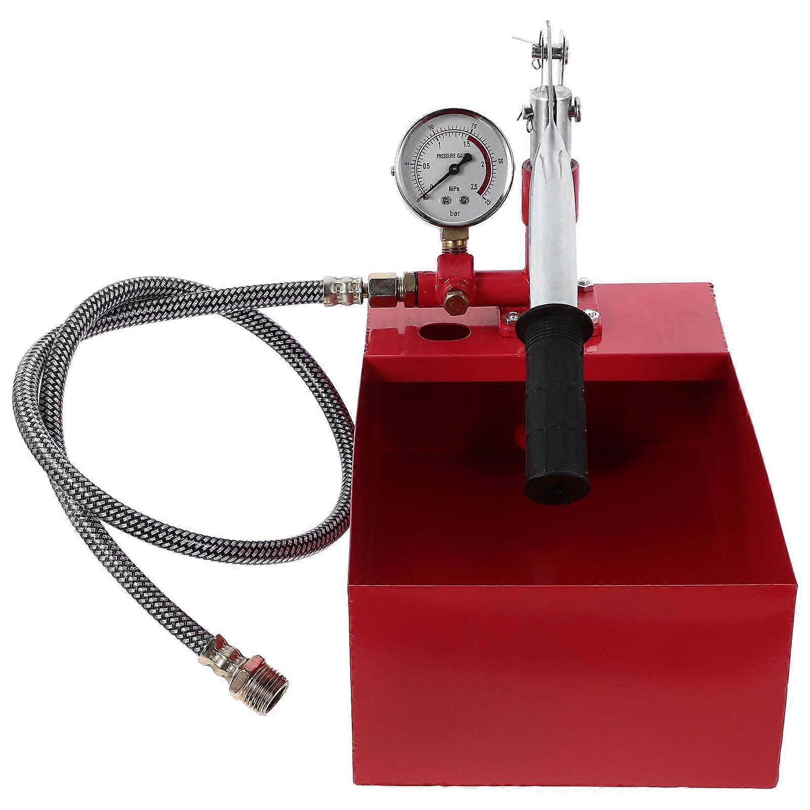 Test Pump Red Hydraulic Tester Durable Copper Build for Hydraulic Test Use