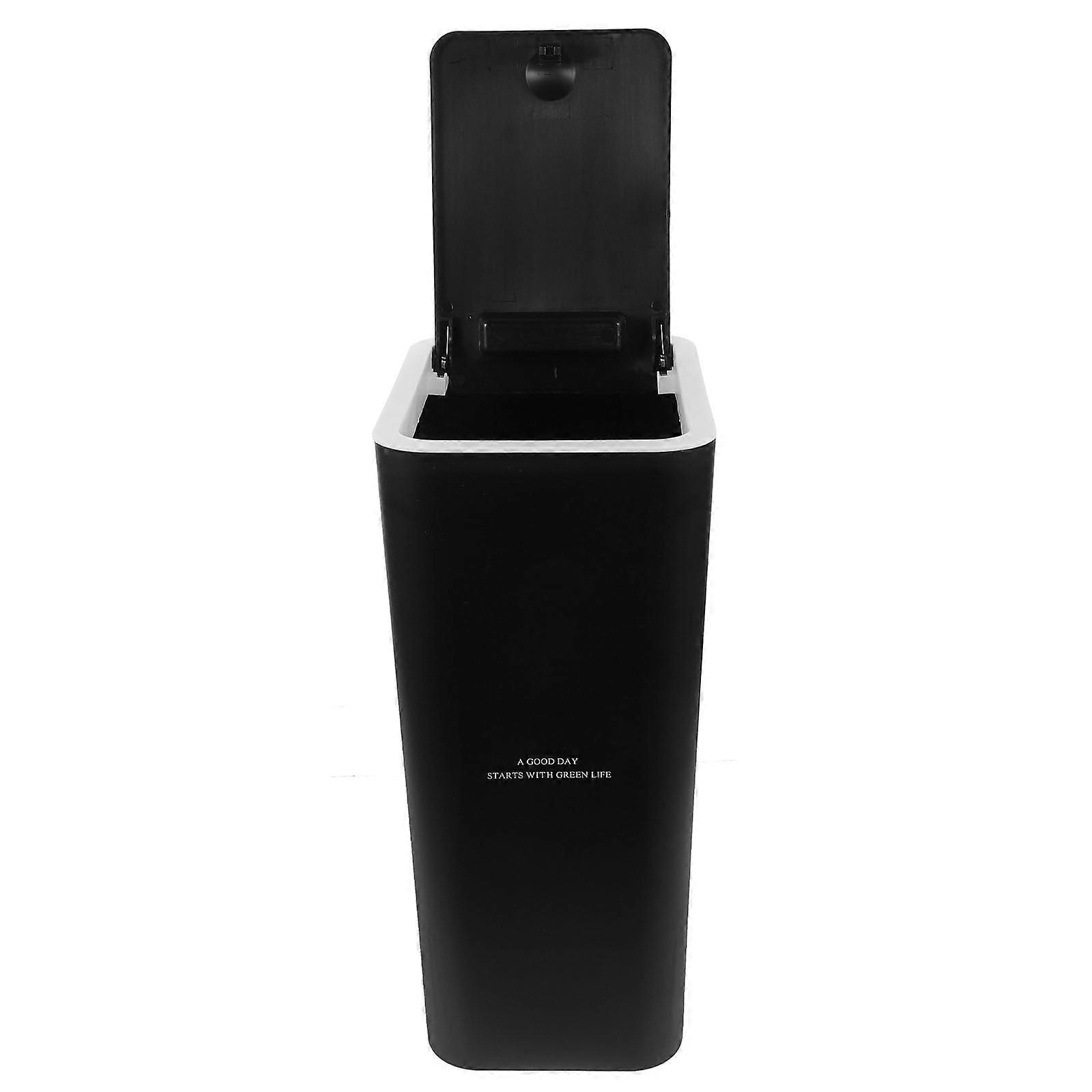 Small Press Top Trash Can for Bathrooms, Stylish and Functional Waste Container