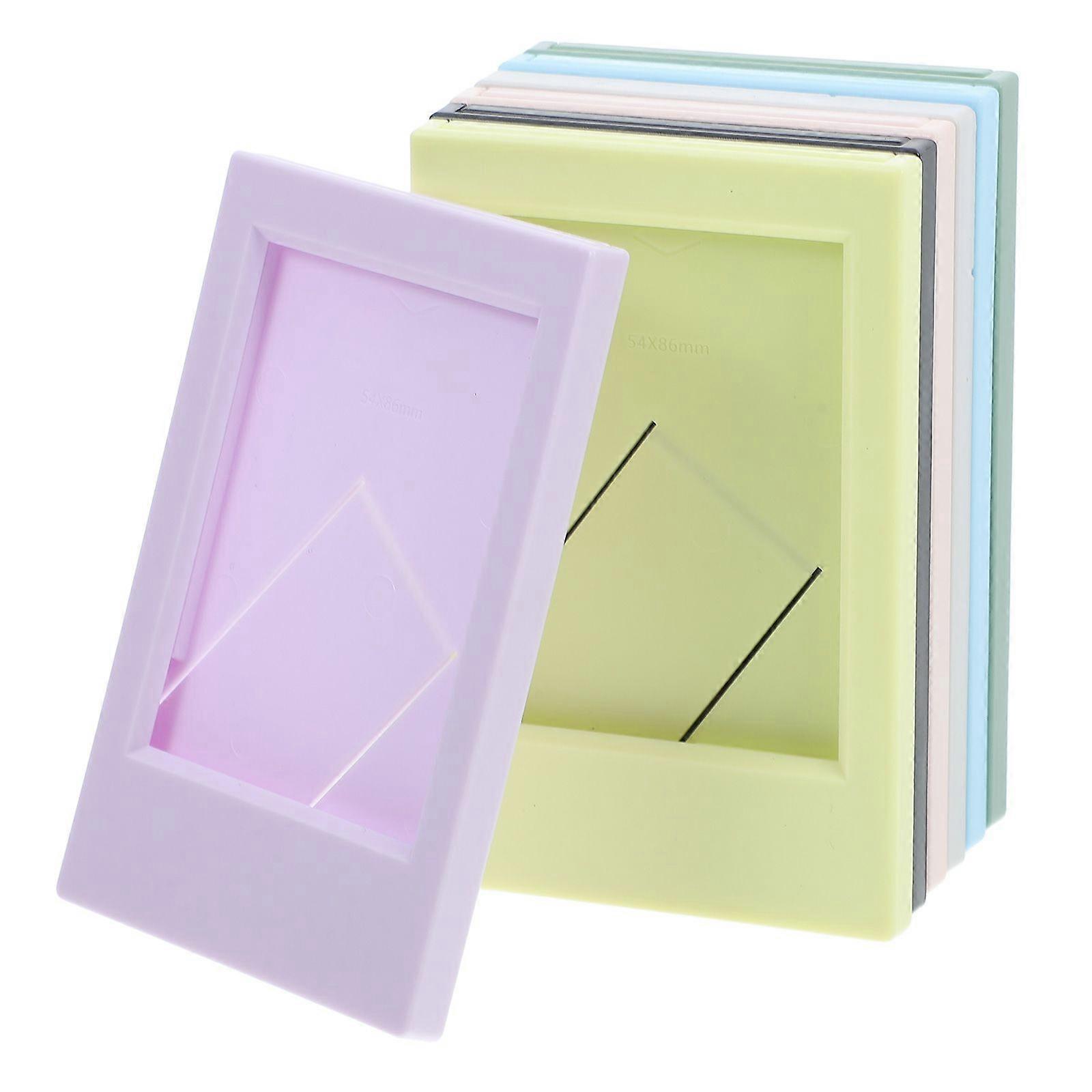 7Pcs Small Picture Frame Colored Mini Photo Frame Desk Photo Display Frame Freestanding Photo Frame