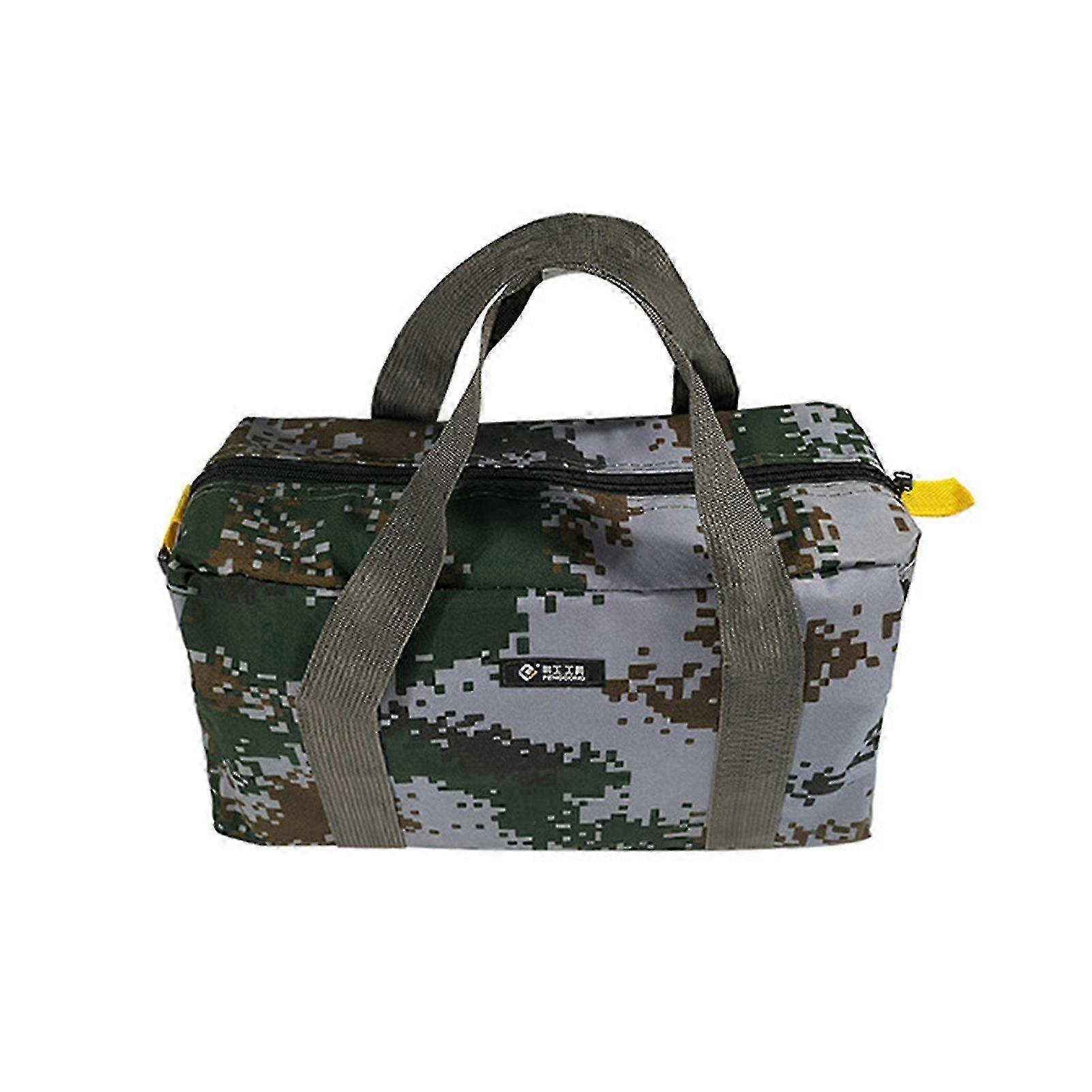 20-inch Tool Bag Suitable for Maintenance Tools, Durable and Large Capacity Camouflage Canvas Storage Solution