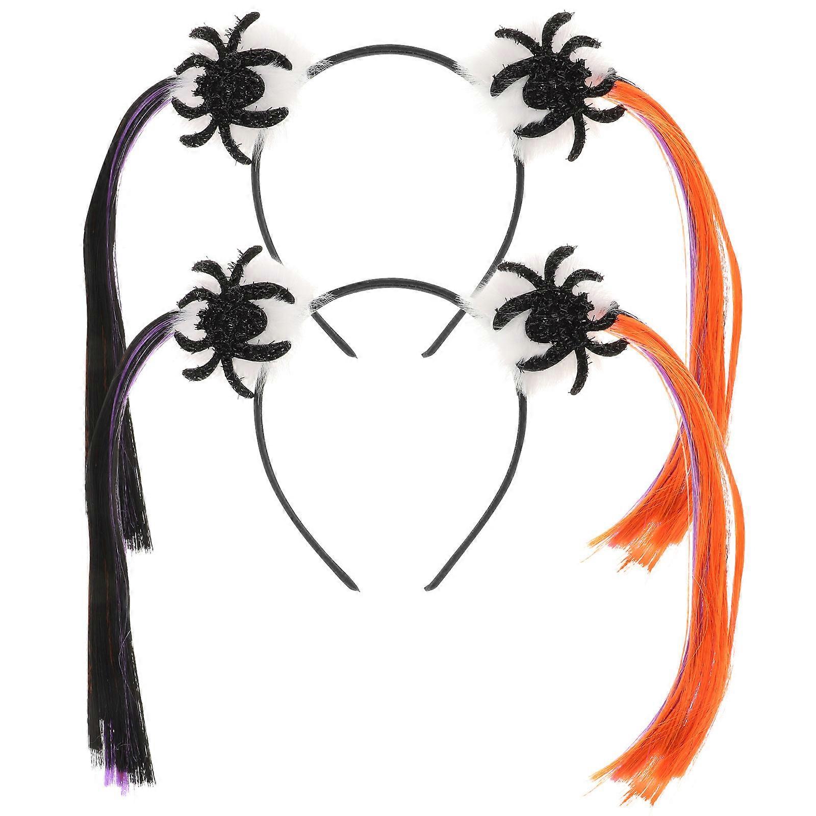 Here's a refined and engaging product description based on your input:
**2pcs Halloween Pumpkin Hair Hoops – Festive Costume Accessories for