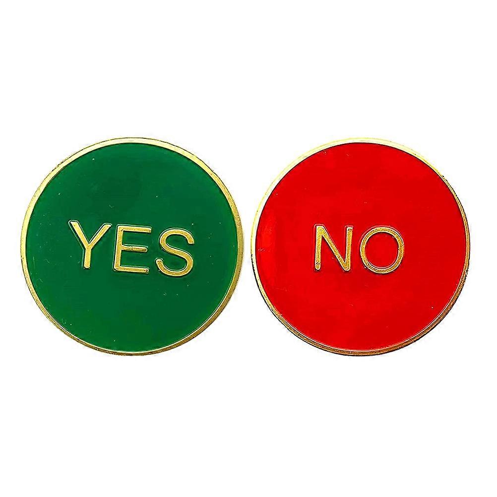 Challenge Coin Set 2Pcs Game Coin Props For Families Decision Making Round Assorted Color Toys