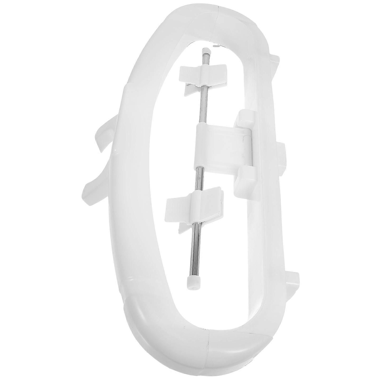 Foldable Plastic Hanger for Cloth Steamer Rack, Compatible with Multiple Ironing Rods, Space Saving Garment and Towel Hanging Accessory