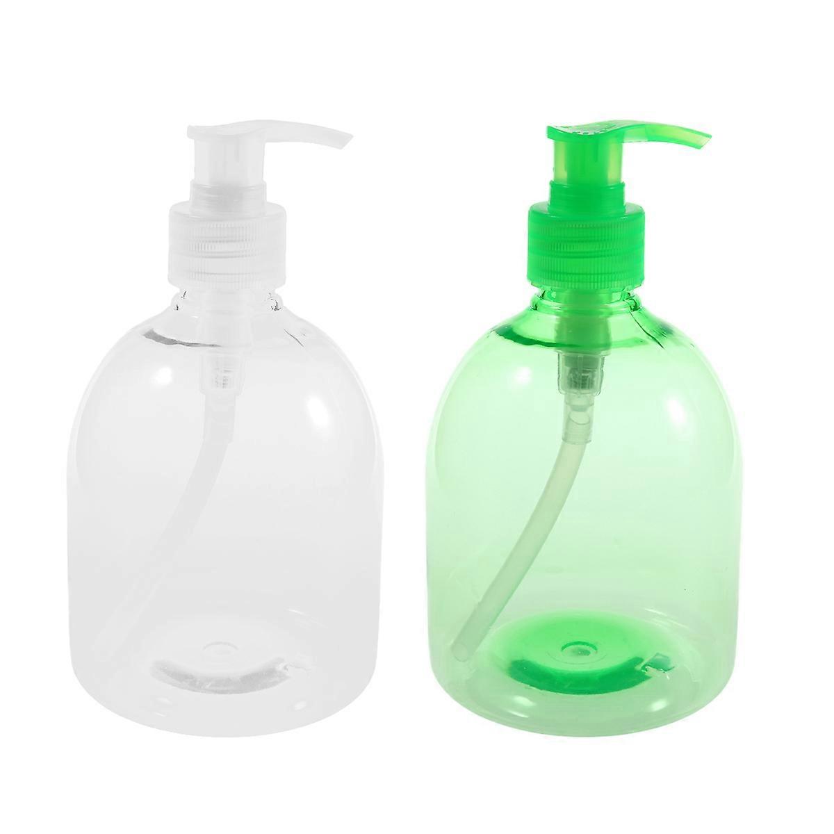 Lotion Dispenser Bottle Refillable Pump Container for Home Use 6Pcs Plastic Emulsion Bottle Random Color