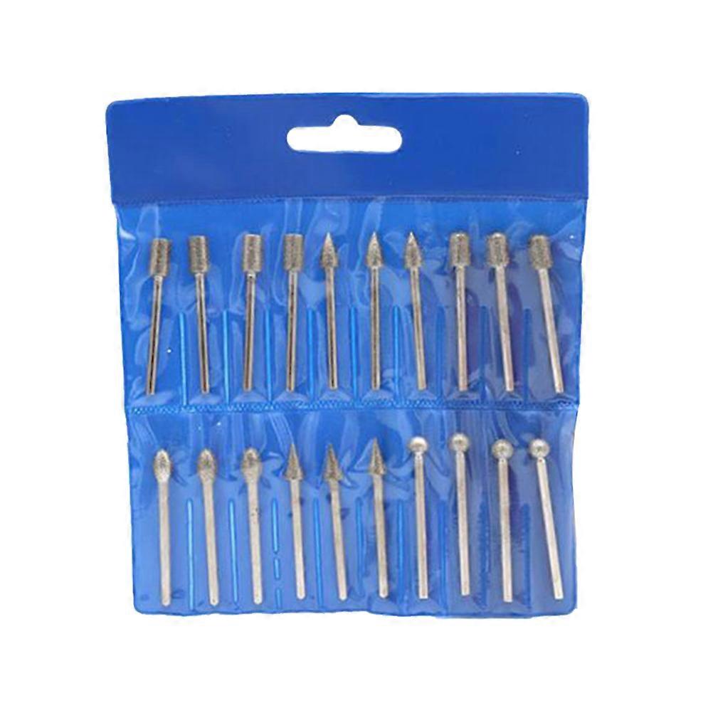 Die Grinder Bits 30Pcs 3.0mm Diamond Coating Cylindrical Grinding Rod For Pipe Cleaning DIY Projects