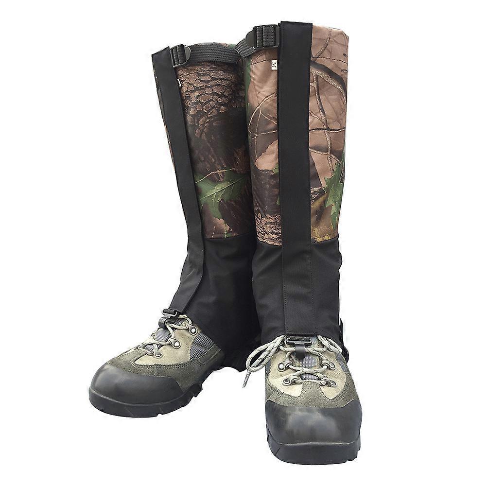 Waterproof Gaiters Unisex Outdoor Hiking Walking Climbing Hunting Snow Leg Cover Wraps Shoes Boots Cover Size L 1Pair