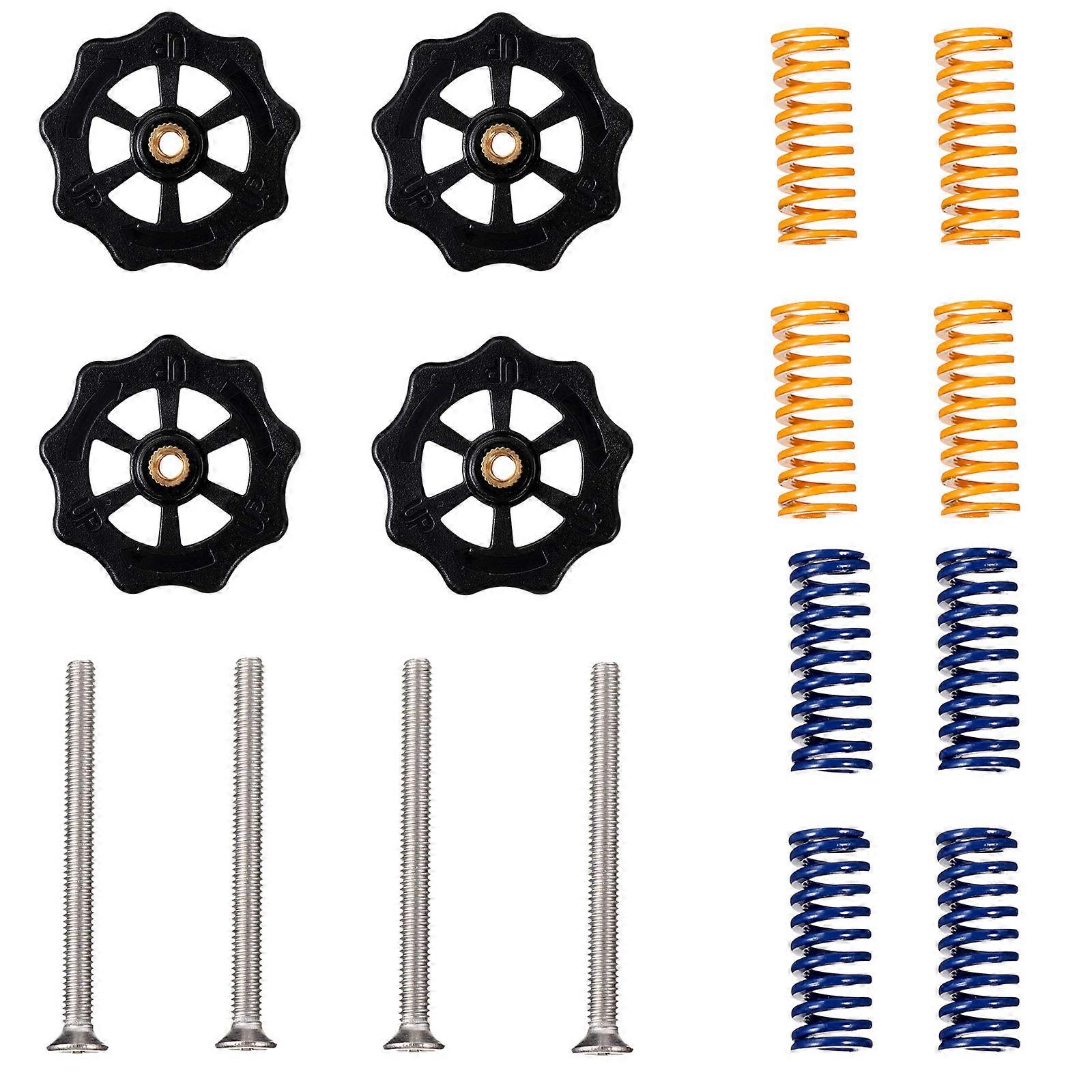 Hot Bed Leveling Nuts 3D Printer Supplies Square Hand Leveling Nut For 3D Printer Users 1 Set