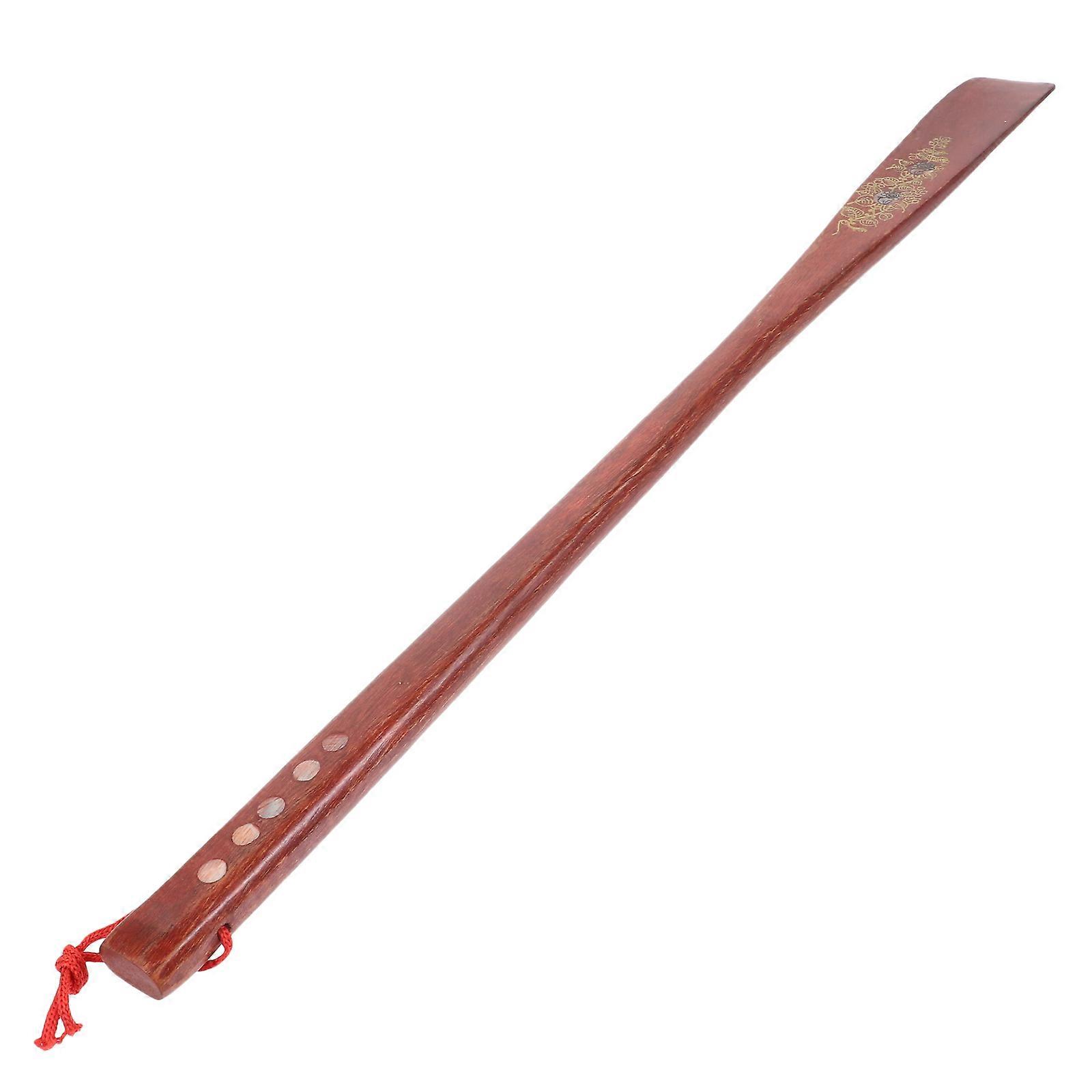 Solid Wood Shoe Horn for Elderly, Boot Horn and Shoe Helper, Natural Wood Design, Easy to Use for Seniors