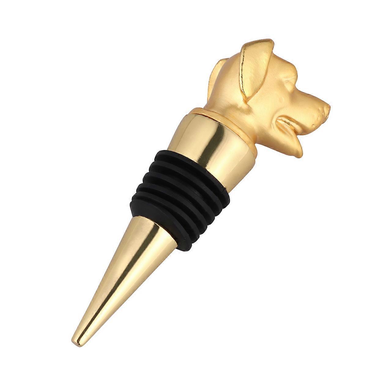 Soda Bottle Stopper Animal Design Alloy Beverage Preservation Golden 2x3x9cm 1Pc