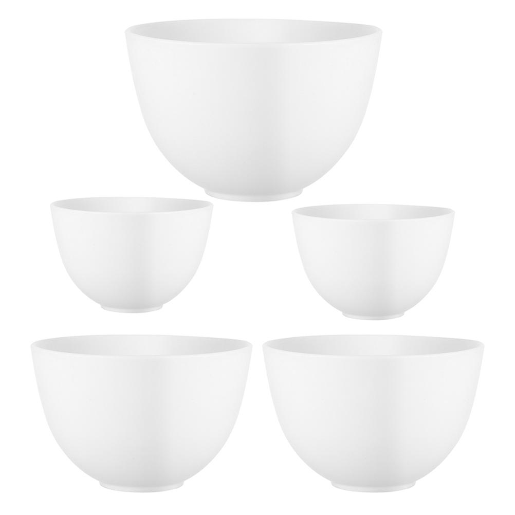 Silicone Mixing Bowls Set Durable, Versatile for Skincare and Culinary Use, Non Slip Grip, Easy Cleaning