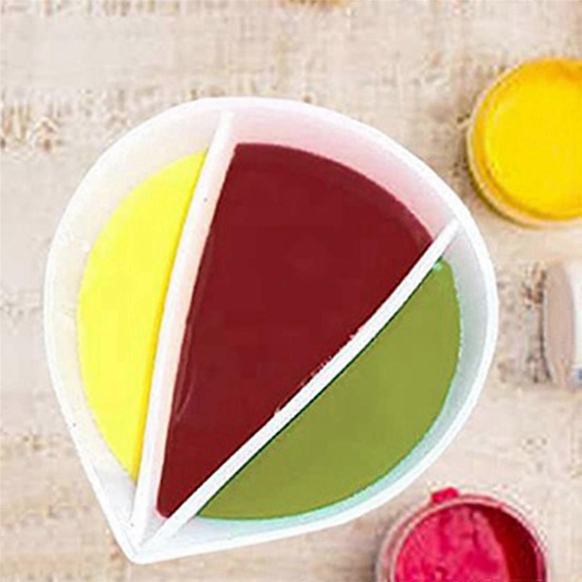 Reusable Channels Split Color Mixing Cups for Paints, Resin Pouring Painting Tools DIY Making Drawin