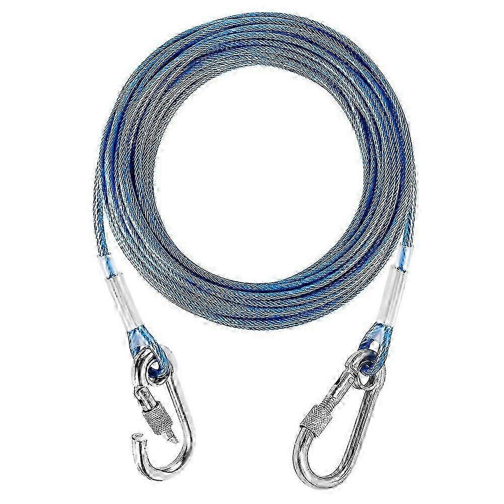 Heavy Duty Tie Out Cable For Dogs, Chew Proof Material With Durable Dog Runner For Enhanced Outdoor Experiences In Camping Parks Yards Gardens Edition