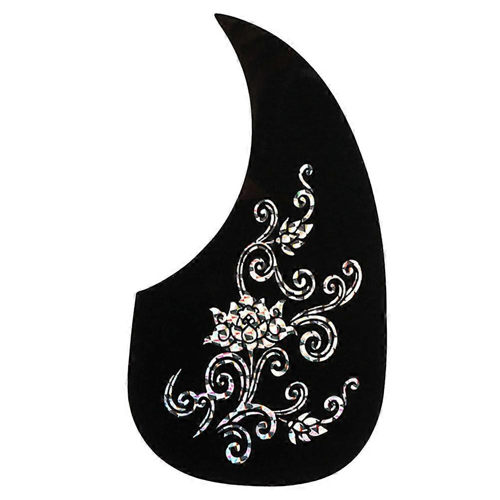 Acoustic Guitar Scratch Plate Smooth Surface Protection Easy Installation Unique Pattern Decoration Replacement Part